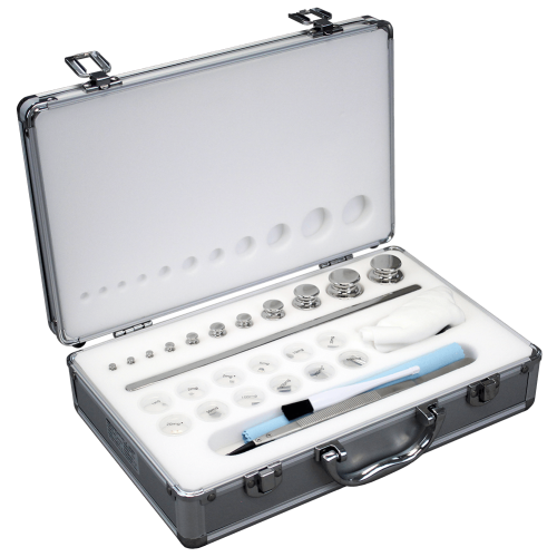 Adam Equipment OIML Stainless Steel E1 1mg - 100g Calibration Weight Set and Carry Case - Click Image to Close